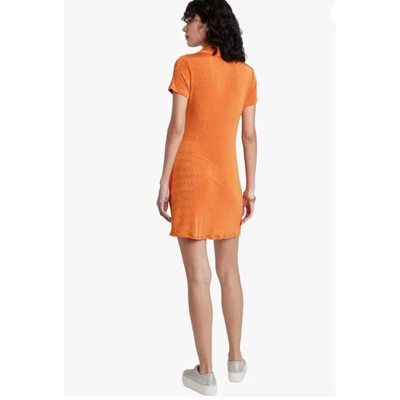 Wild Fable Burnt Orange Silky Flowing Dress Large Sz - Picture 4 of 11